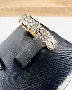 bague tour americain avec 2 rangs complets de diamants env 1,20cts au total or 750 millième (18 ct) 3,62g