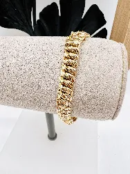 bracelet maille américaine  or 750 millième (18 ct) 10,91g