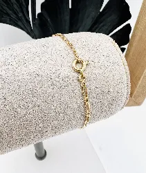 bracelet or maille cheval limée or 750 millième (18 ct) 2,17g