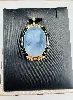 broche pendentif camée bleu  or 750 millième (18 ct) 8,14g