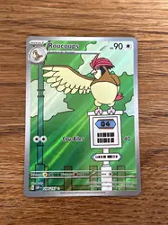 carte pokémon roucoups alternative 208/197 flammes obsidiennes