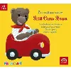 cd en voiture avec petit ours brun