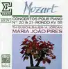 cd mozart, maria joào pires, a. jordan, th. guschlbauer - concertos pour piano, n°20 kv 466 & n°21 kv 467, rondo pour piano kv 511