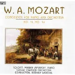 cd wolfgang amadeus mozart - concertos for piano and orchestra no. 11, no. 14