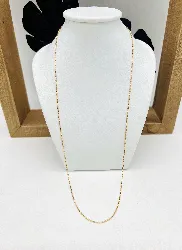 chaîne maille forçat limée or 750 millième (18 ct) 3,68g