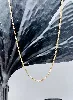 chaîne maille forçat limée or 750 millième (18 ct) 3,68g