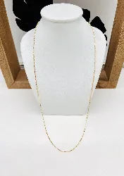 chaîne or maille forçat limé or 750 millième (18 ct) 2,69g