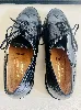 chaussures / derbies prestige de bally en cuir noir t40 / us7