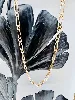 collier or maille cheval or 750 millième (18 ct) 23,66g