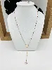 collier swarovski orné 2 motifs triangle dont un pendant
