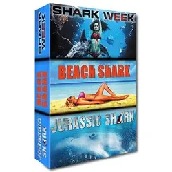 dvd requin - coffret 3 films : shark week + beach shark + jurassic shark - pack