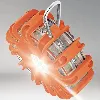 feu de signalisation d'urgence osram led guardian road flare, led - lampe de poche avec 4 led blanches et 12 led oranges en tant q
