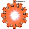 feu de signalisation d'urgence osram led guardian road flare, led - lampe de poche avec 4 led blanches et 12 led oranges en tant q
