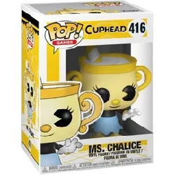 figurine funko pop!cuphead games vinyl  ms. chalice 9 cm