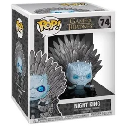 figurine funko pop! game of thrones - night king on iron throne oversized 15cm -74