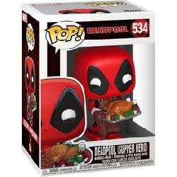 figurine funko pop! vinyl marvel holiday - deadpool dinde de noël 534