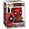 figurine funko pop! vinyl marvel holiday - deadpool dinde de noël 534