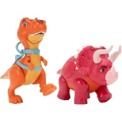 figurine jazwares dino ranch deluxe pack  - coffret avec 2 dinosaures
