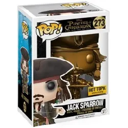figurine pop - pirates des caraïbes - jack sparrow gold - funko pop