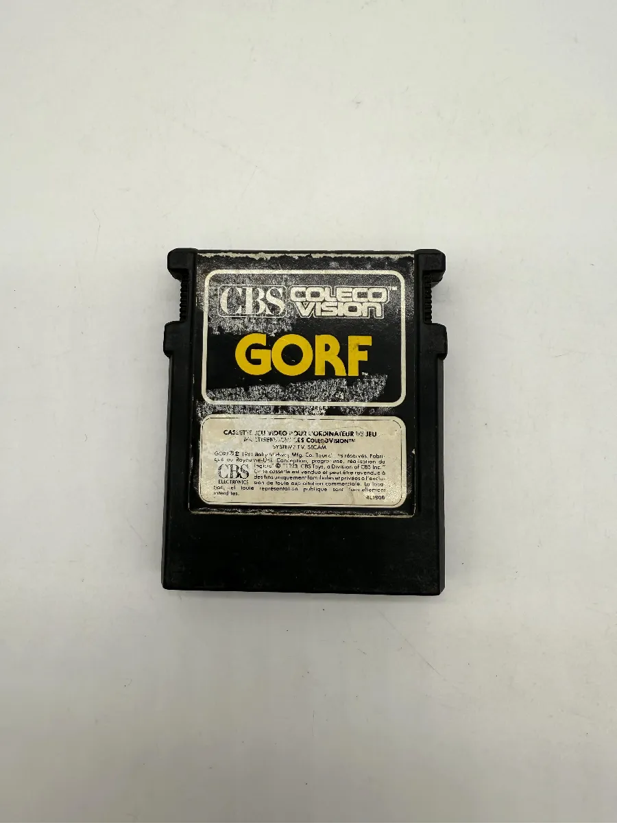 Jeu CBS ColecoVision Gorf – Version Loose (cartouche Seule), état Correct, Pour Collectionneurs