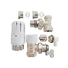 kit thermostatique t301 équerre universel complet d14 en laiton blanc
