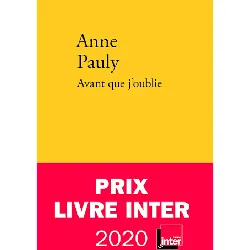 livre avant que j'oublie