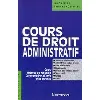 livre cours de droit administratif