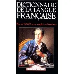 livre dictionnaire de la langue francaise