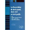 livre la dissertation de droit pénal, droit civil et droit public