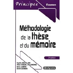 livre méthodologie de la thèse et du mémoire
