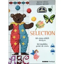 livre selection 64 modèles point de croix