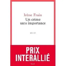 livre un crime sans importance