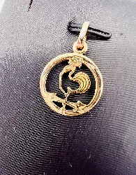 pendentif coq motif ajouré or 750 millième (18 ct) 2,42g