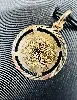 pendentif coran forme rond or 750 millième (18 ct) 2,32g