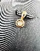 pendentif or orné d'un diamant serti clos or 750 millième (18 ct) 0,63g