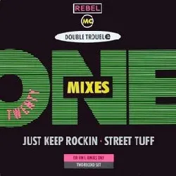 vinyle double trouble - 5 + 5 (just keep rockin / street tuff) (1989)