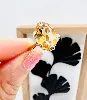 bague or ornée d'une citrine facettée or 750 millième (18 ct) 4,14g