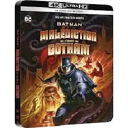blu-ray batman : la malédiction qui s'abattit sur gotham - 4k ultra hd + blu - ray - édition boîtier steelbook