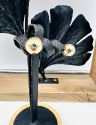 boucles d'oreilles or boules or 750 millième (18 ct) 4,43g