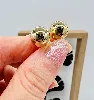 boucles d'oreilles or boules or 750 millième (18 ct) 4,43g