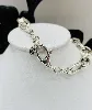 bracelet agatha grosse mailles ovales argent 925 millième (22 ct) 19,05g