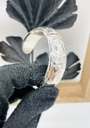 bracelet jonc ouvert large en argent argent autre 21,46g