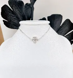 bracelet maille forçat motif tête de mort pavée d'oxydes argent 925 millième (22 ct) 1,63g