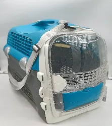 cat it cage de transport cabrio - bleu gris - pour chat