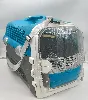cat it cage de transport cabrio - bleu gris - pour chat