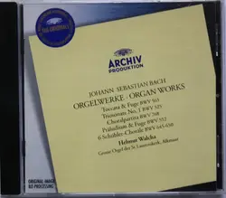 cd johann sebastian bach, helmut walcha - orgelwerke = organ works (1995)