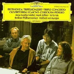 cd ludwig van beethoven - tripelkonzert - triple concerto / ouvertüren: egmont - coriolan - fidelio (1985)