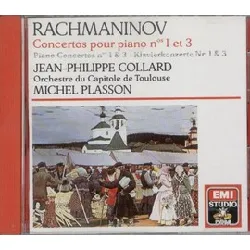 cd sergei vasilyevich rachmaninoff - concertos pour piano nos 1 et 3 / piano concertos nos 1 & 3 / klavierkonzerte nr. 1 & 3 (1987
