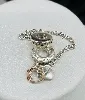 charm pandora chaîne de sécurité cœur famille argent 925 millième (22 ct) 4,53