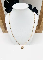 collier or pendentif coeur pavé de diamants or 750 millième (18 ct) 8,73g